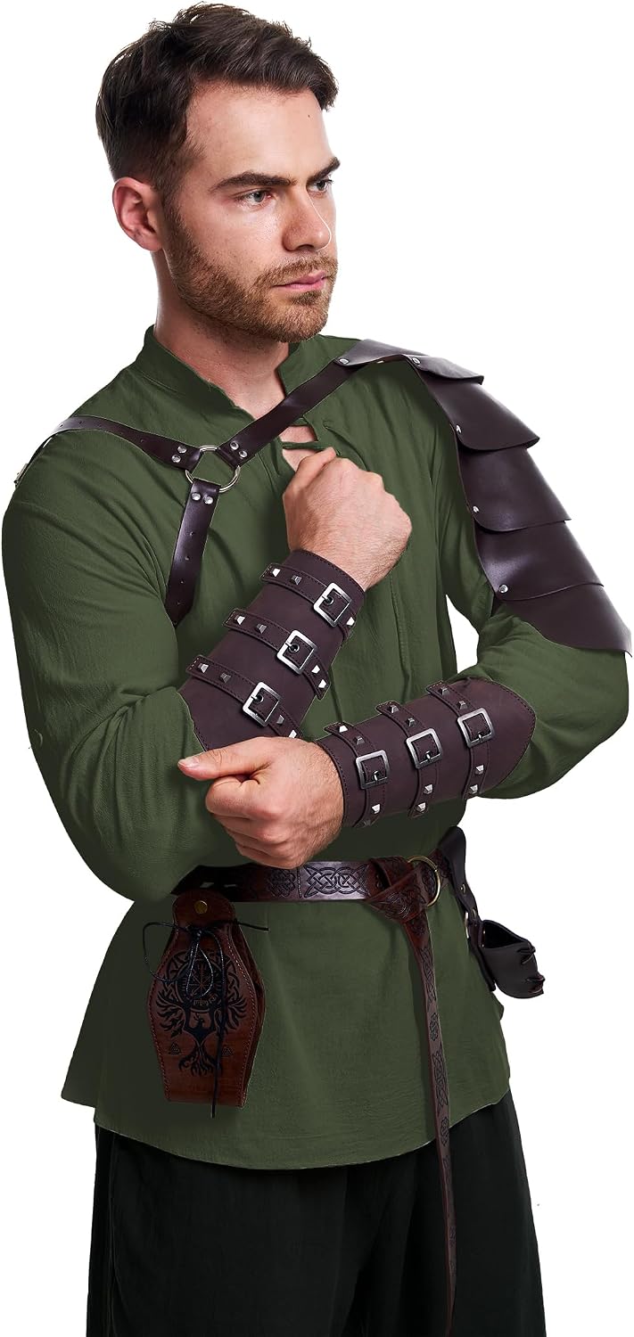 Detalle 2 de Vanderdyken WY-24-06-FX Renaissance Costume Set, 8 Pieces with Shirt and Accessories