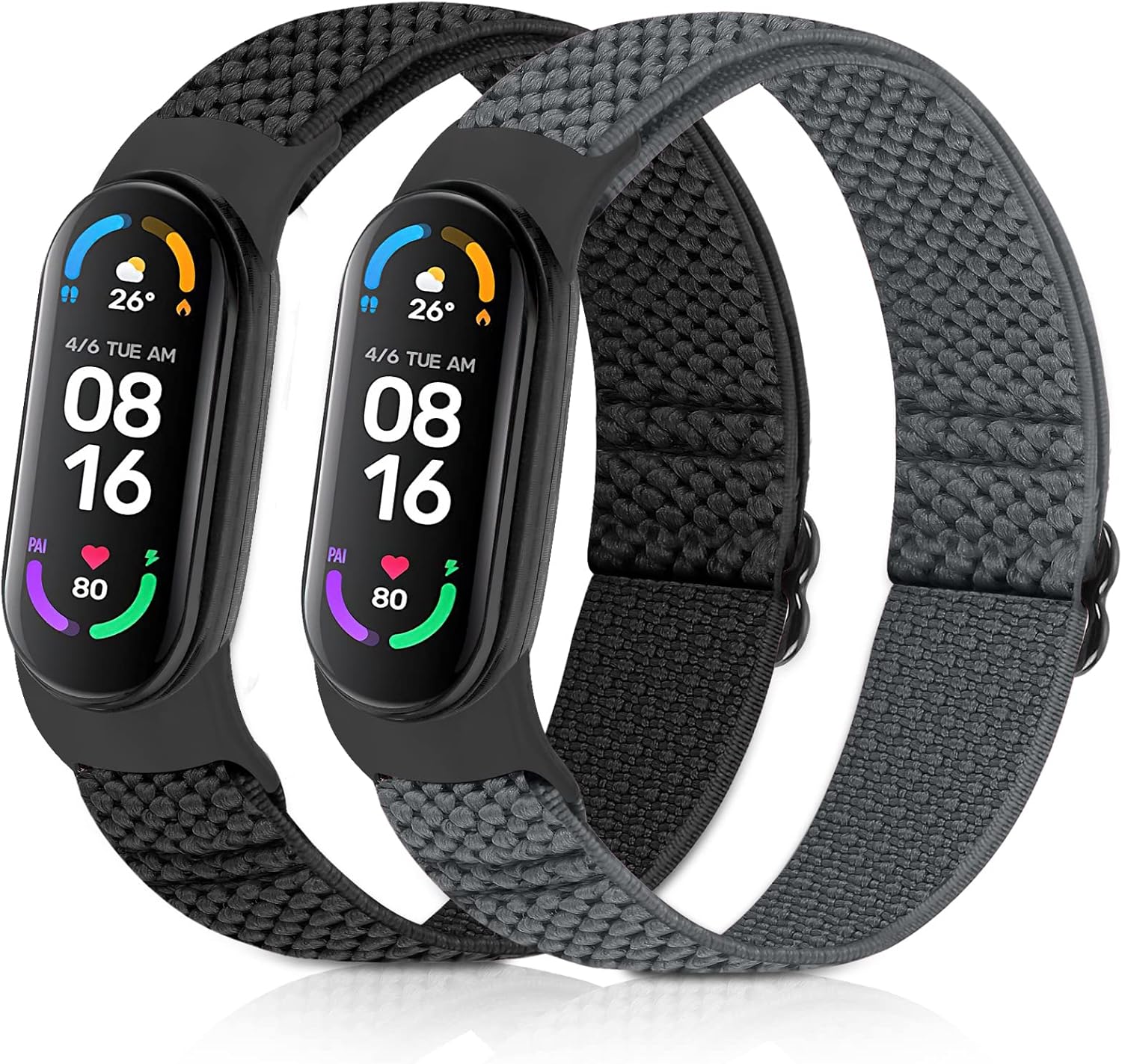 enkic Elastisch Armband für Mi Band 7/6/5 140–250 mm