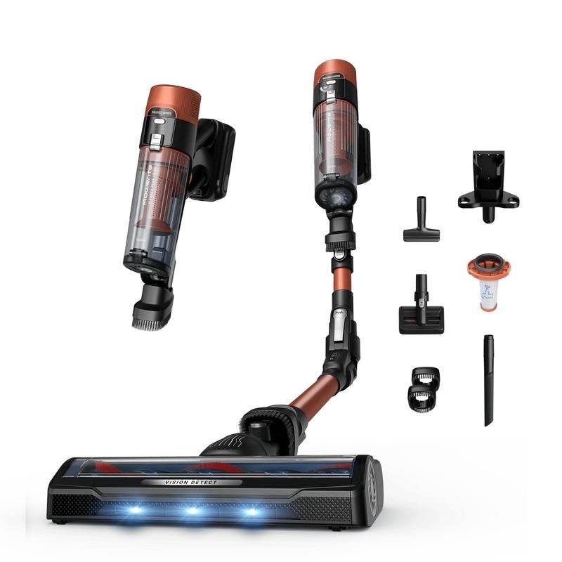 Detalle de Rowenta X-Force Flex 10.80 RH7A73: Aspiradora sin Bolsa, 300 W, 60 min, Mascotas (Naranja)