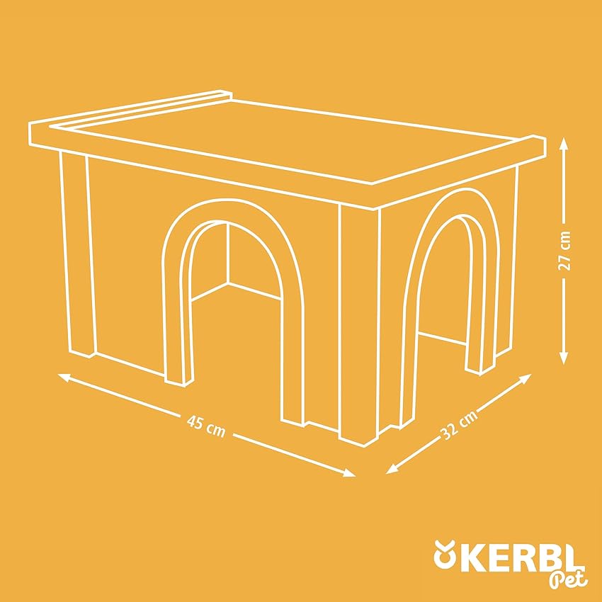 Thumbnail 4 de Kerbl Casa para roedores 82852 — casita de abeto para exteriores