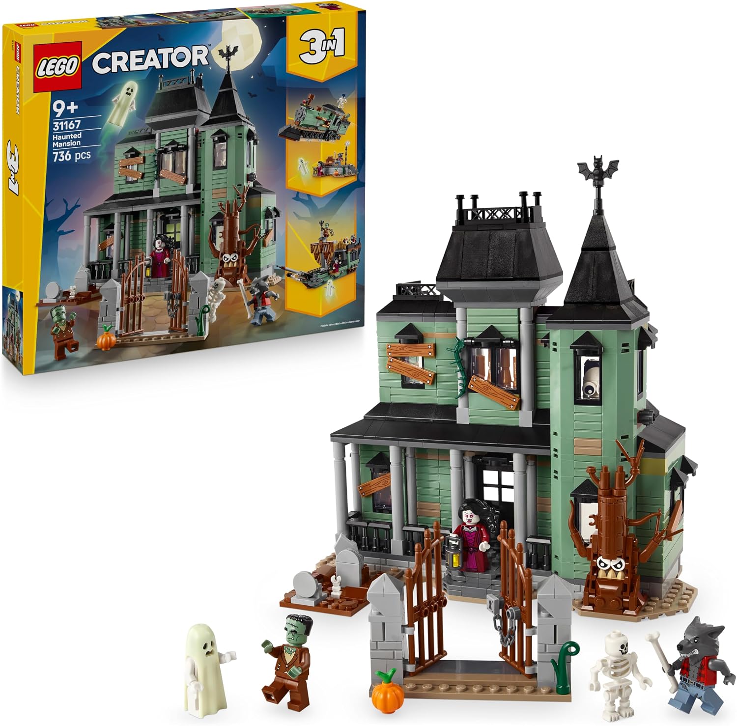 Detalle de LEGO Creator 3in1 Villa Spettrale 31167 🎲