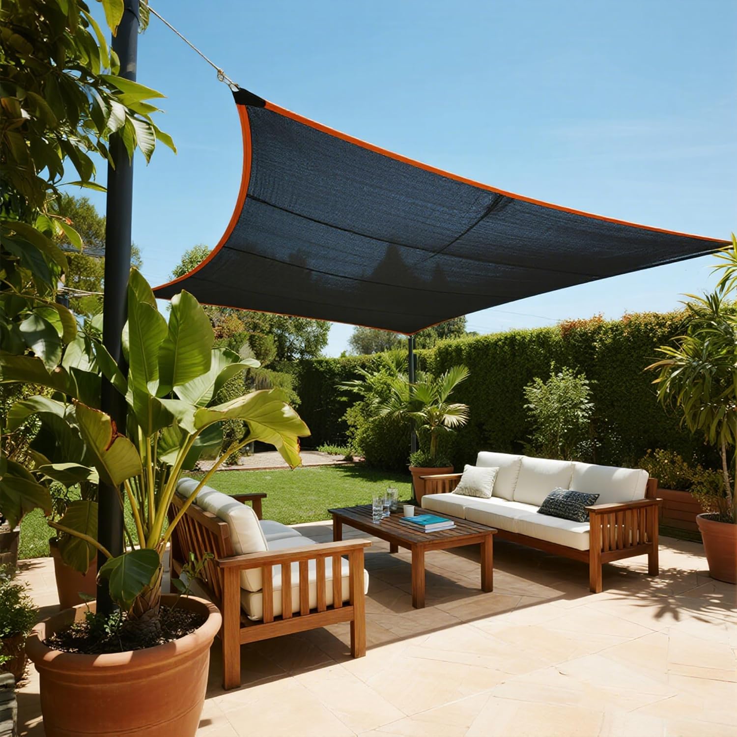 Thumbnail 2 de winemana 90% Shade Cloth Sunblock Mesh Tarp (10 x 20 FT) for Dog Kennel, Patio & Greenhouse Use