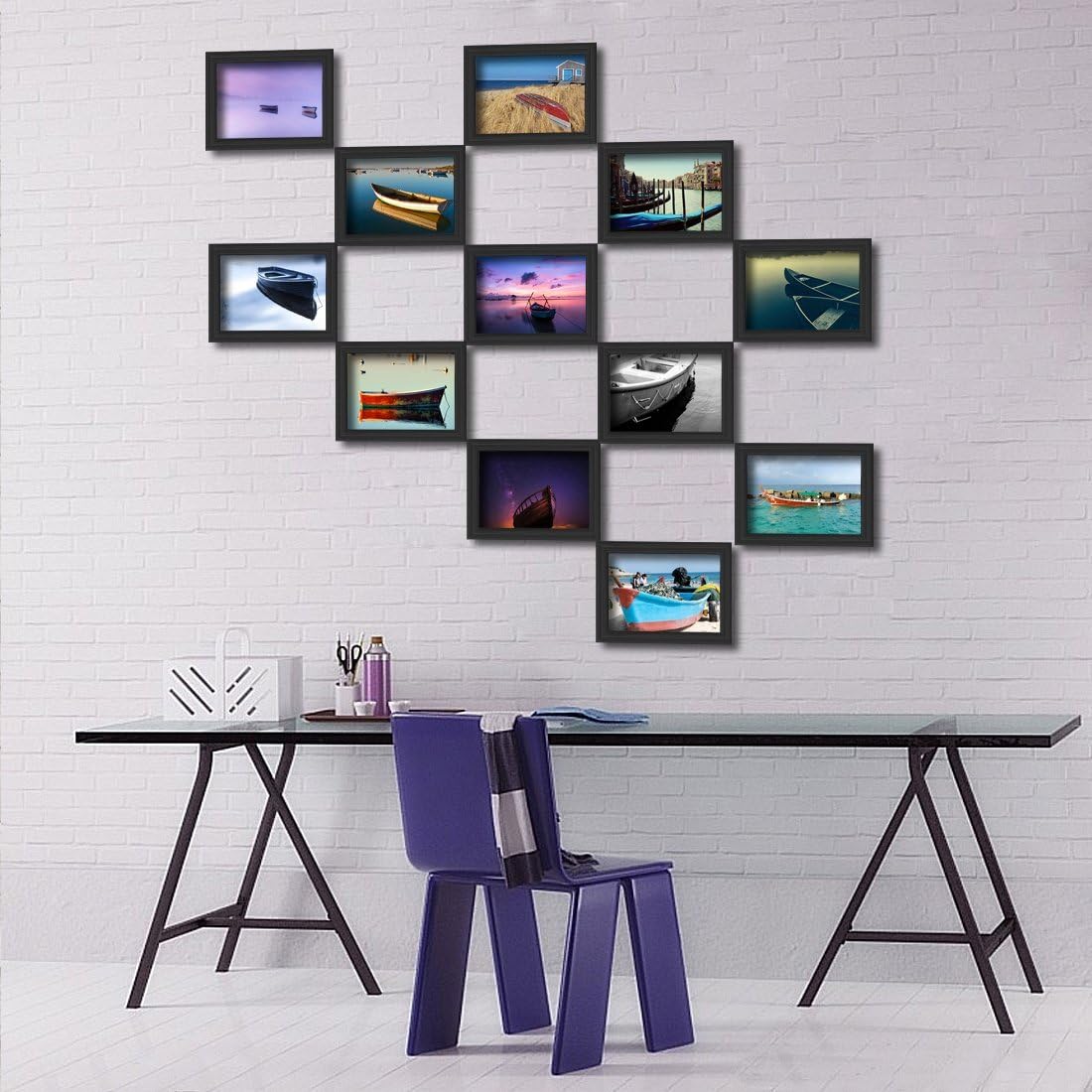Thumbnail 4 de Giftgarden B6012R-C 5x7 Picture Frames, 12-Pack, Black Composite Wood