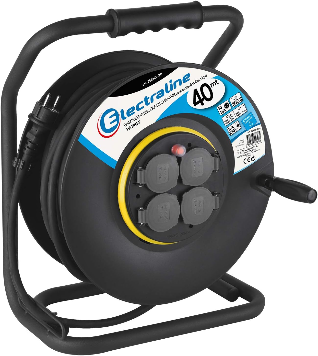 Thumbnail 5 de Electraline 208678 Enrouleur électrique professionnel 40m