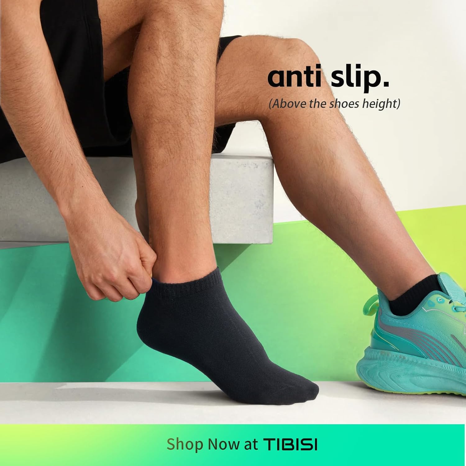 Thumbnail 1 de TIBISI trainer socks multipack (pack of 10) – breathable low-cut running and walking socks in white, black and grey