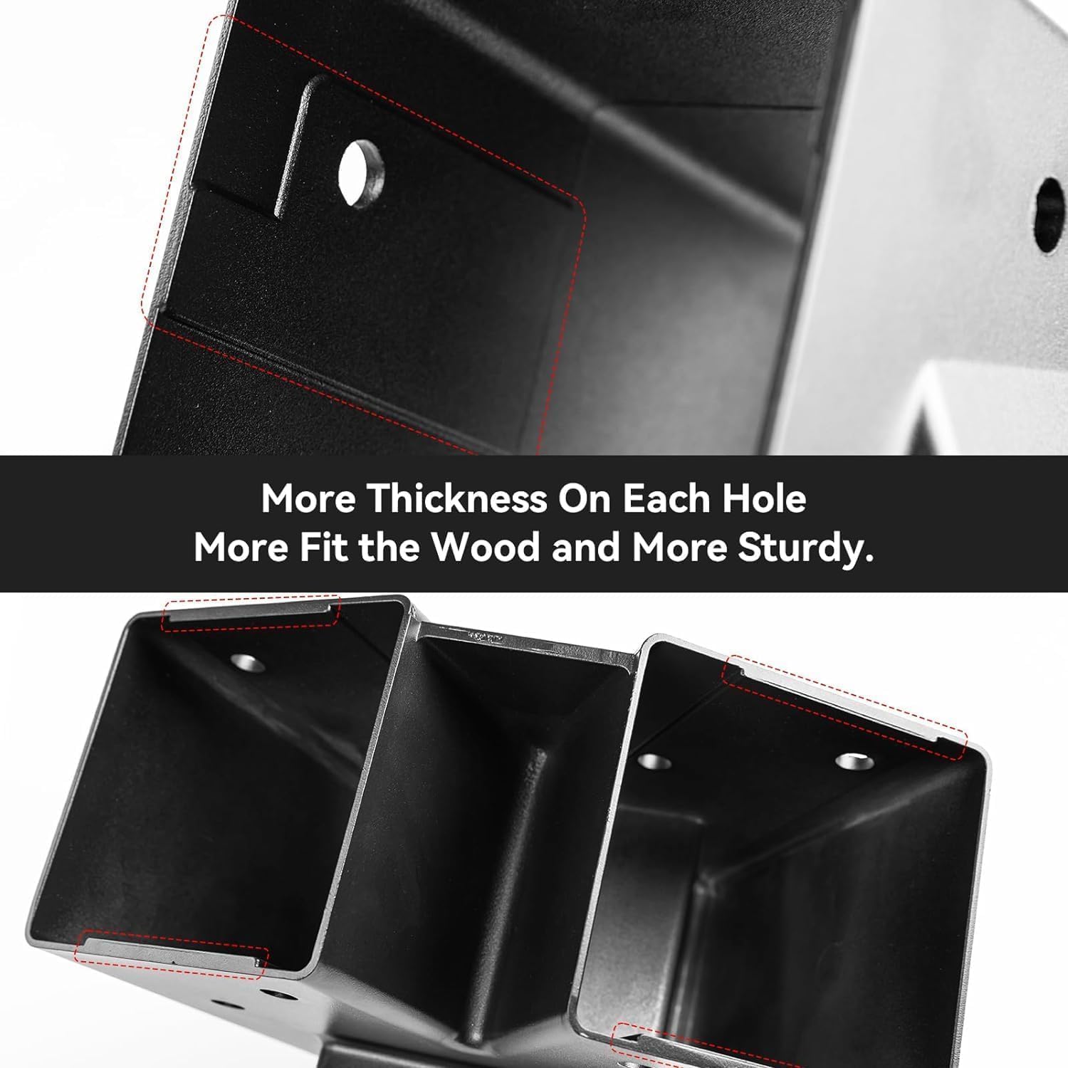 Thumbnail 6 de ABUSA Heavy Duty Swing Sets Brackets Kit with A-Frame Brackets, Swing Seats, Hangers & Hardware (B007)