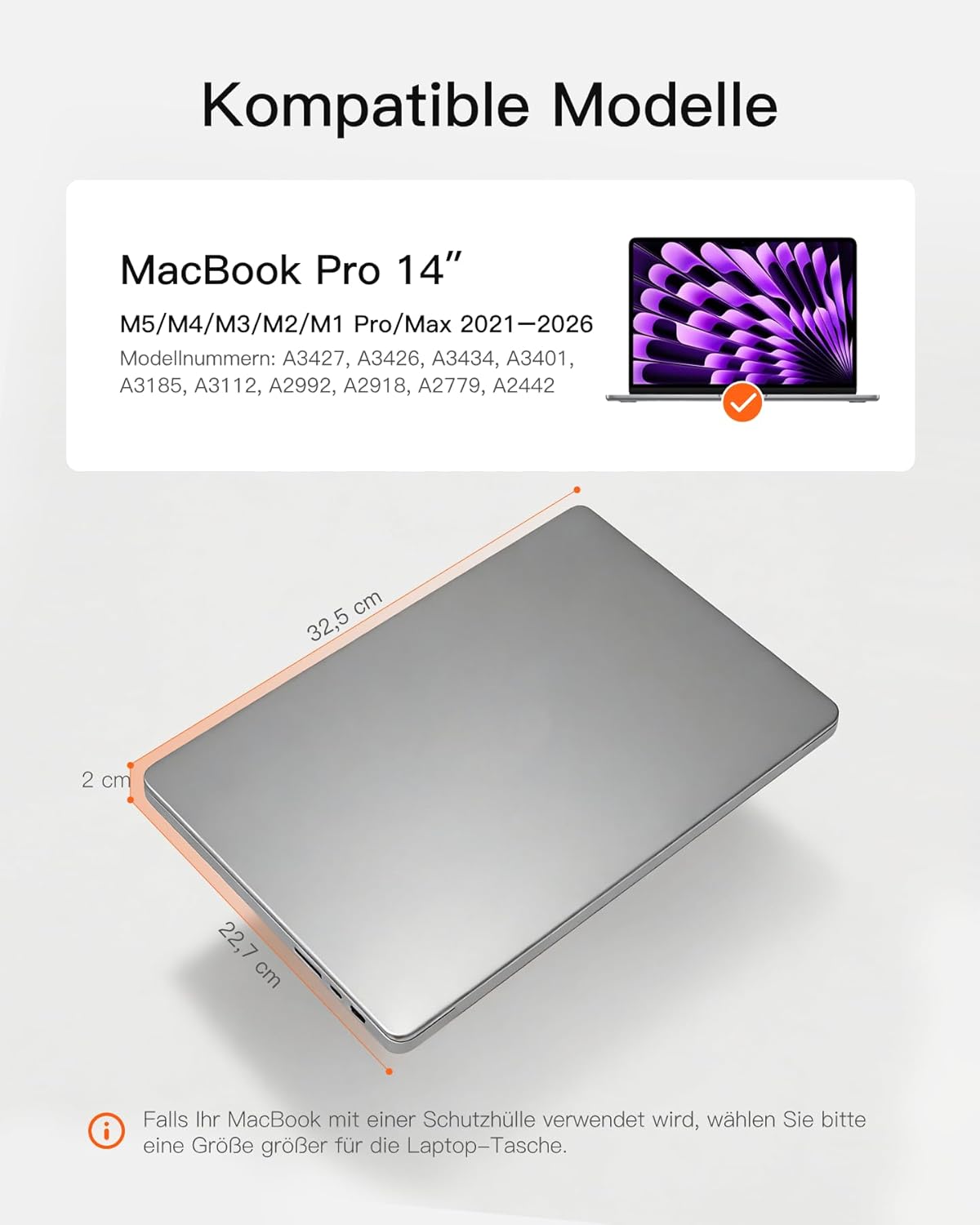 Thumbnail 1 de Inateck 360° Laptoptasche Rundumschutz 32,5 cm