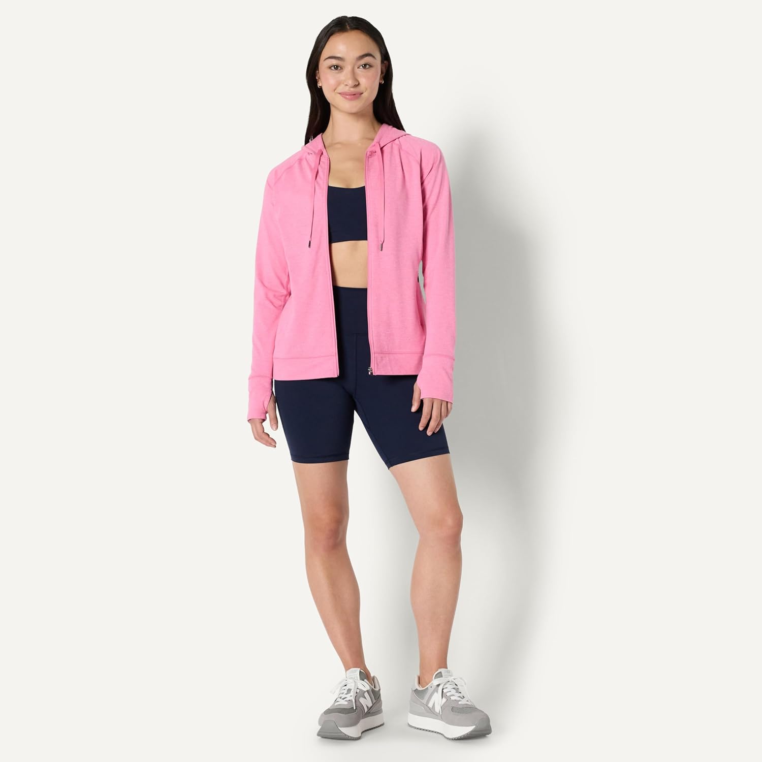 Detalle de Amazon Essentials Women's Athletic Soft Performance Lightweight Zip Up Hoodie Jacket