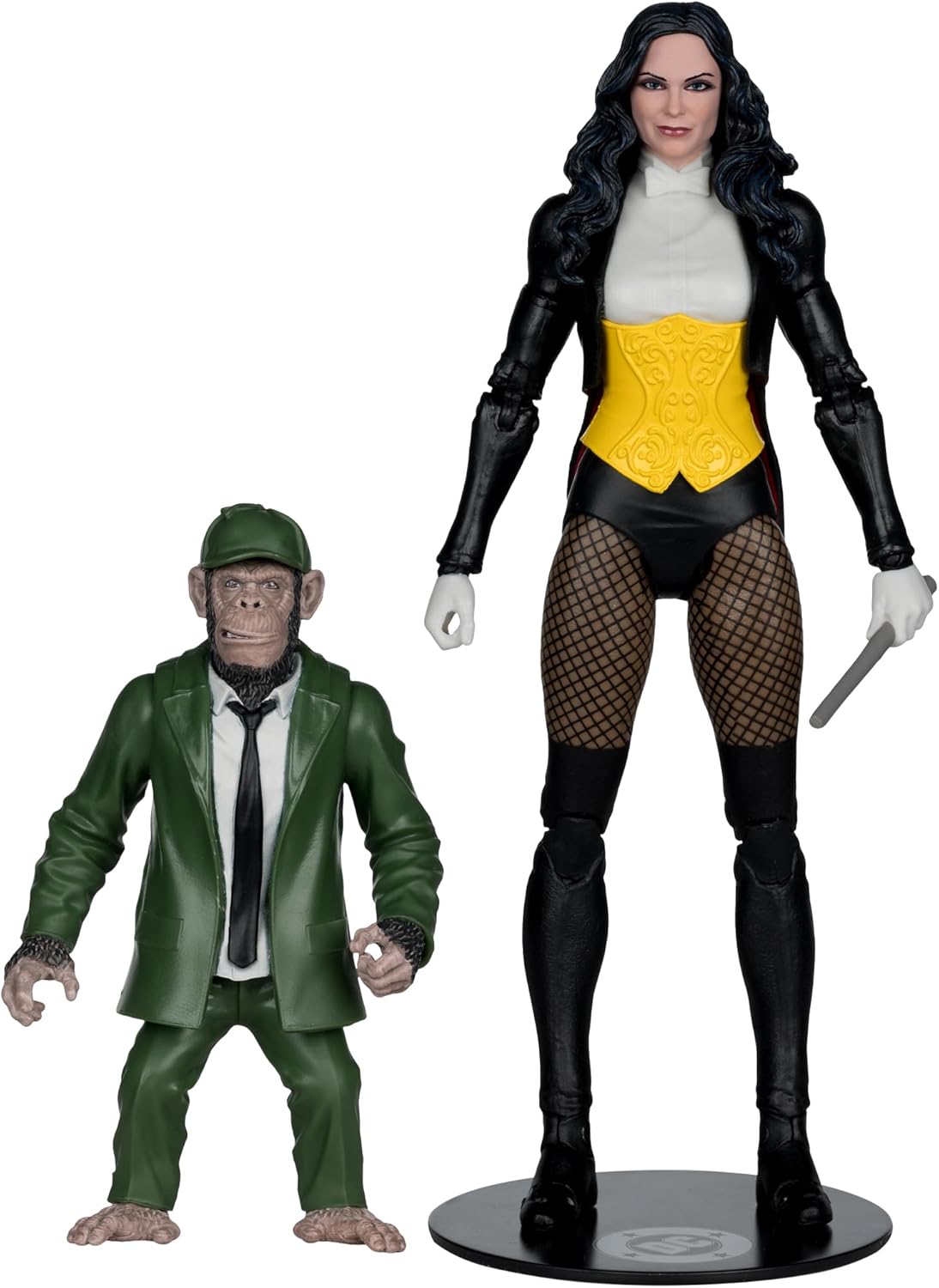 Thumbnail 2 de McFarlane DC Multiverse Zatanna (DC Classic) – Action figure da 17,8 cm Collector Edition #53 con Detective Chimp