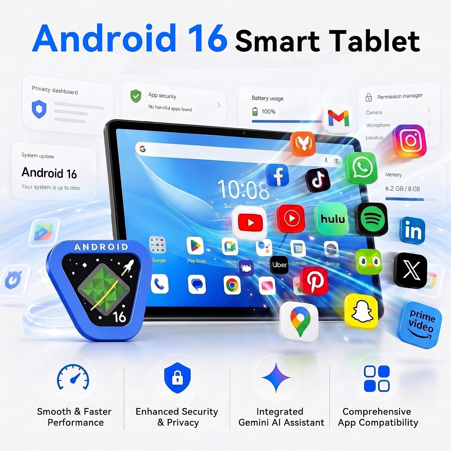Detalle 2 de Tabwee Android tablet with 11-inch display