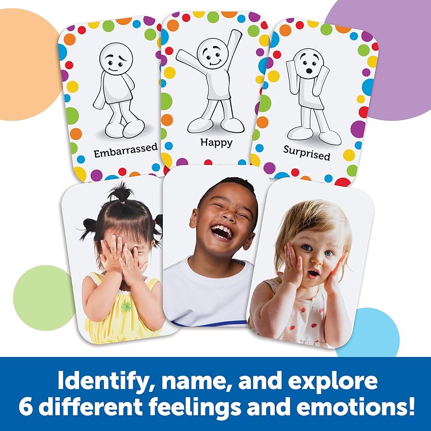 Detalle de Learning Resources All About Me — Juego de emociones 36 fichas 🎲