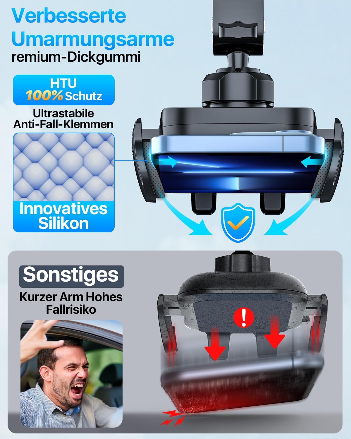 Thumbnail 2 de HTU 2026 Handyhalterung Auto 4 in 1