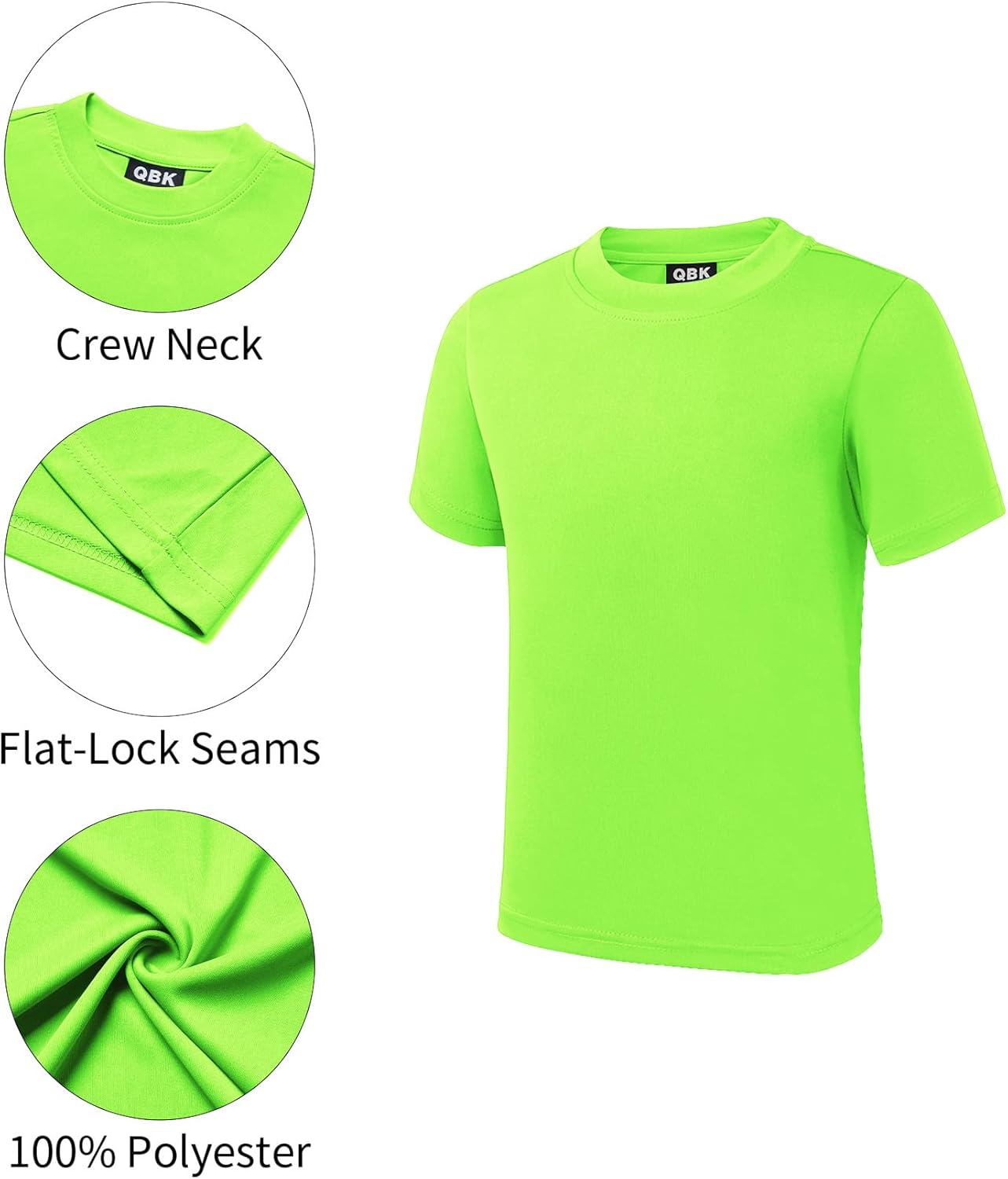 Thumbnail 3 de QBK Kids UPF 50+ Neon Rash Guard Shirt
