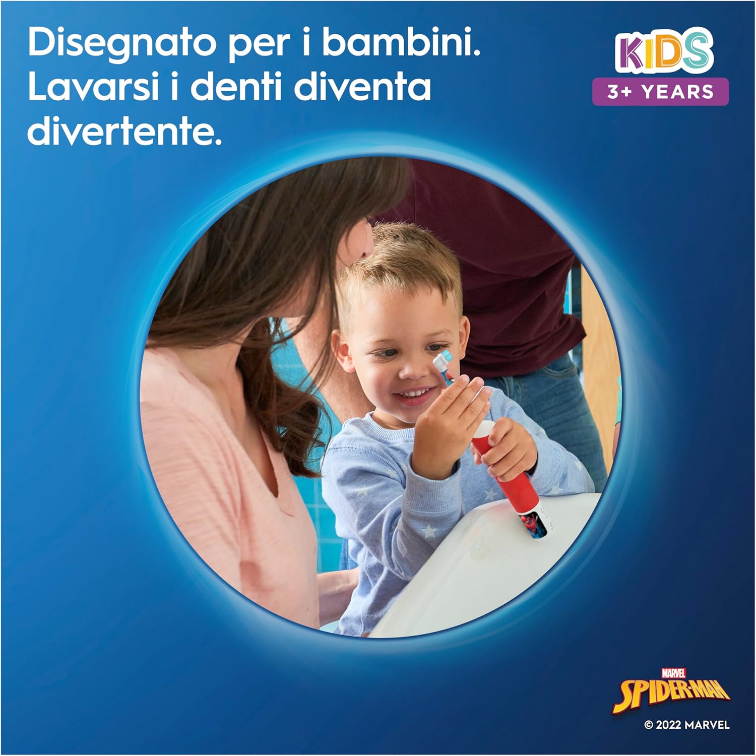 Detalle 2 de Oral-B Kids 3+ Testine Spazzolino Elettrico Marvel Spider-Man – confezione da 8 testine di ricambio