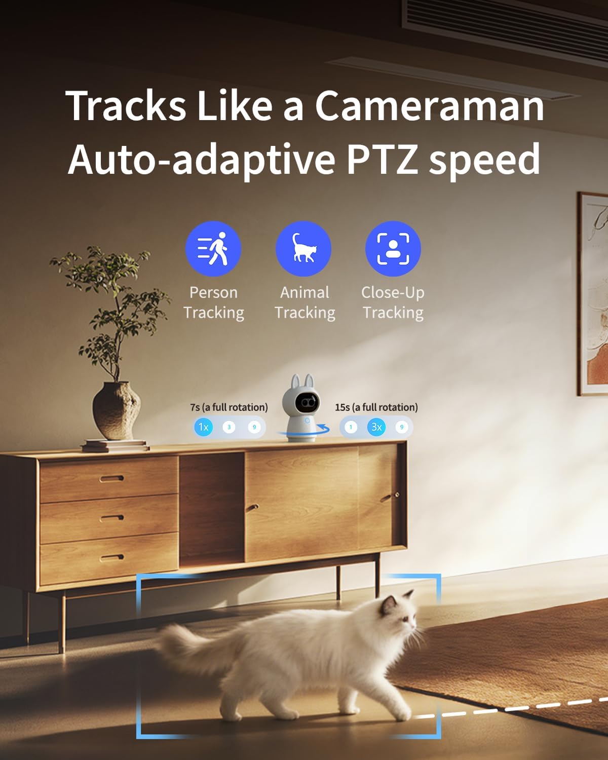 Detalle de Aqara G350 : Caméra PTZ 4K avec hub Thread/Zigbee et suivi automatique