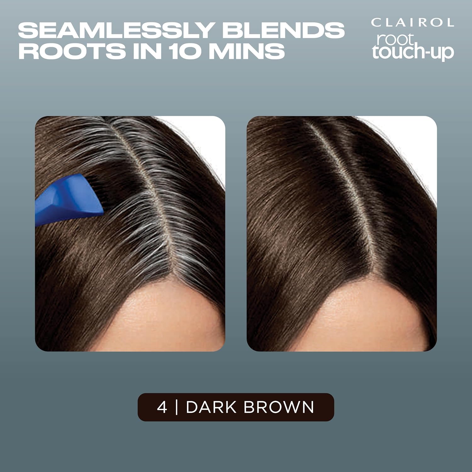 Thumbnail 6 de Clairol Root Touch-Up Permanent Hair Dye, 4 Dark Brown (Packing May Vary)