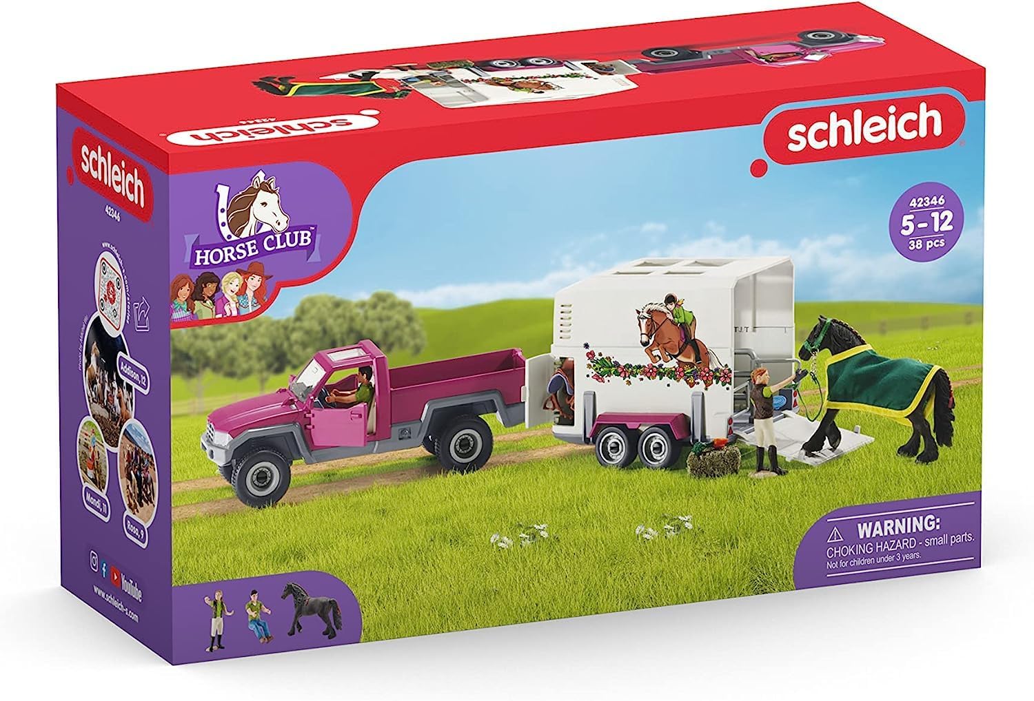 Thumbnail 5 de Schleich Horse Club 38PC Trailer Transporter Playset