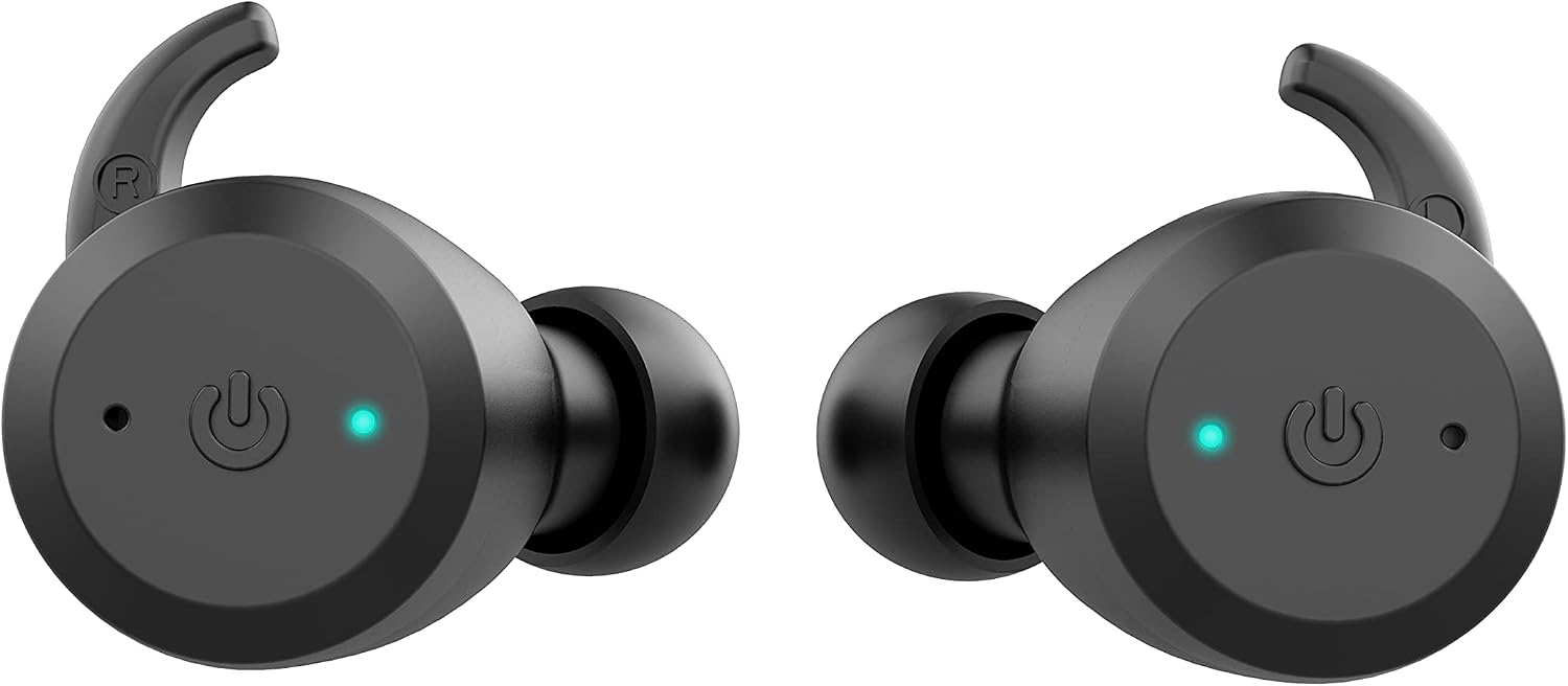 Detalle de TIE TBE1018 Bluetooth In-Ear Ohrhörer – Sportkopfhörer mit Powerbank (Schwarz)