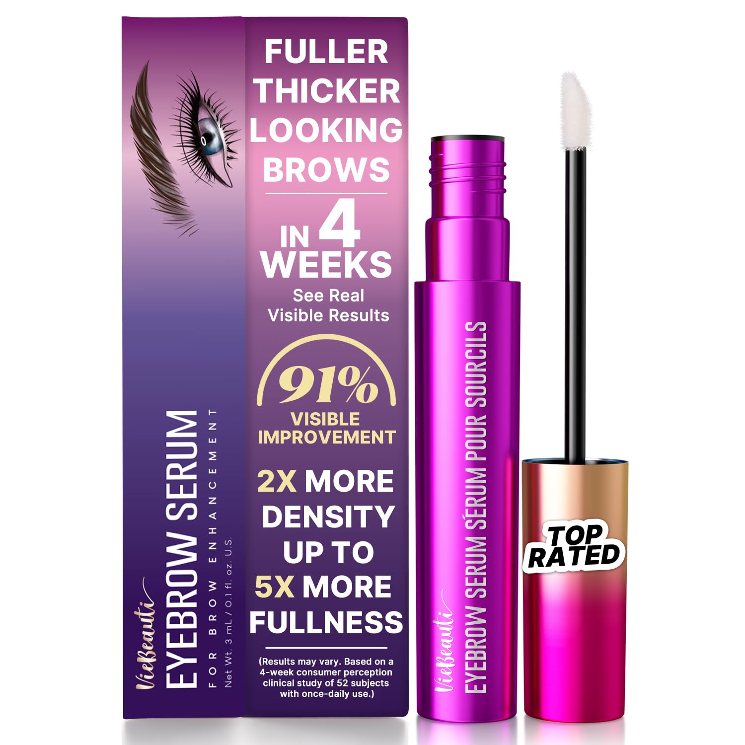 Detalle de VieBeauti Eyebrow Growth Serum 3mL