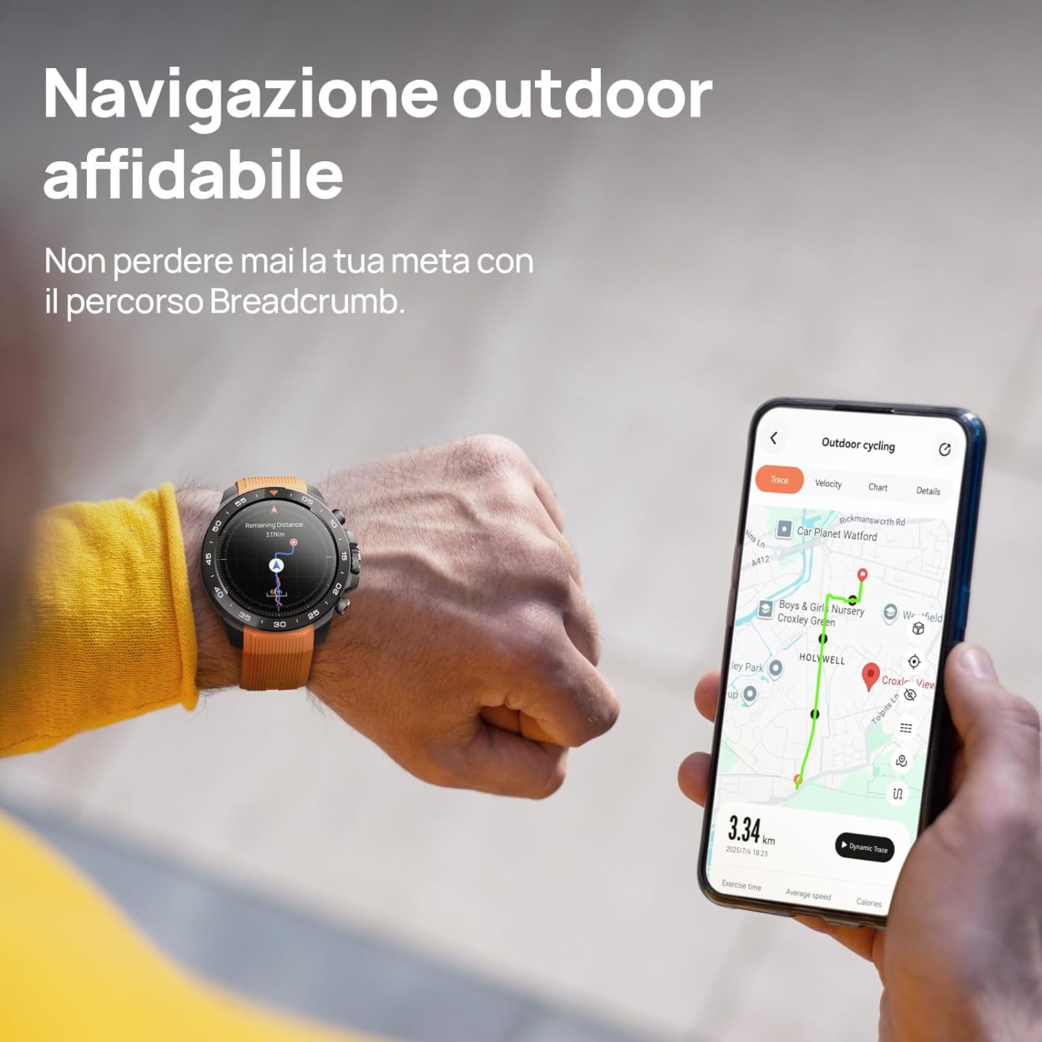 Thumbnail 2 de Mibro GS Explorer S smartwatch GPS con display AMOLED 1,32", doppia frequenza e impermeabilità 10 ATM