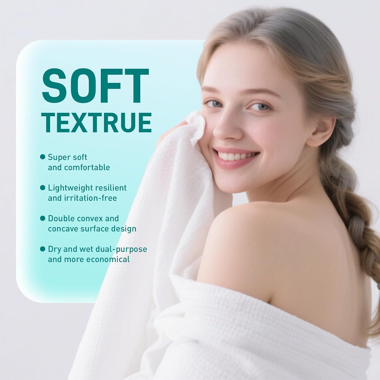 Detalle 2 de Ditoi Disposable Bath Towels, 30" x 60", 10-Count Travel Pack