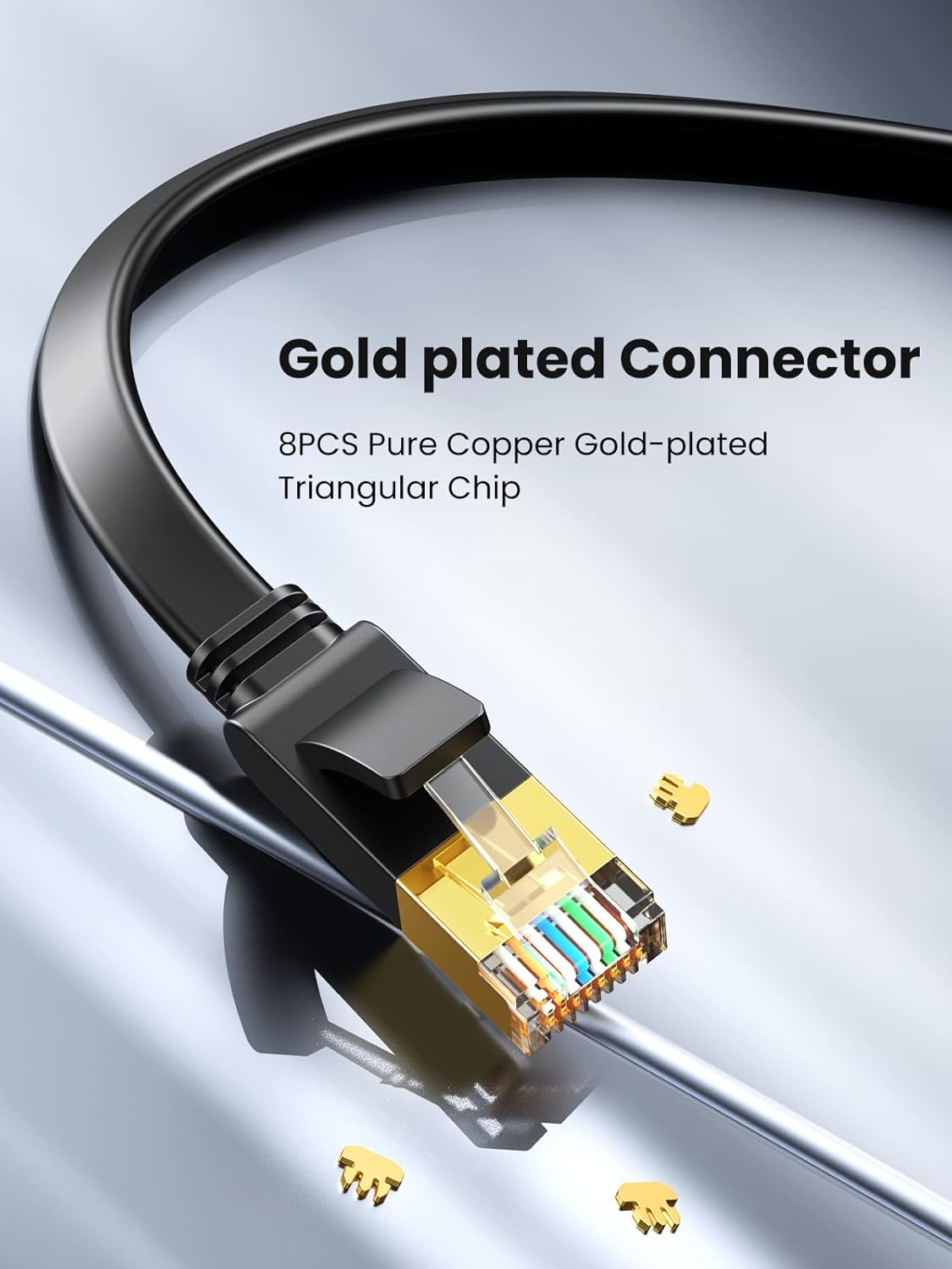 Thumbnail 5 de UGREEN 3m Cat 7 Flat Ethernet Cable (U/FTP) for 10Gbps Gigabit Networking