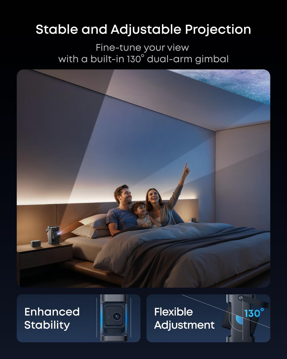 Thumbnail 4 de soundcore Nebula P1 Portable Projector with Detachable Modules