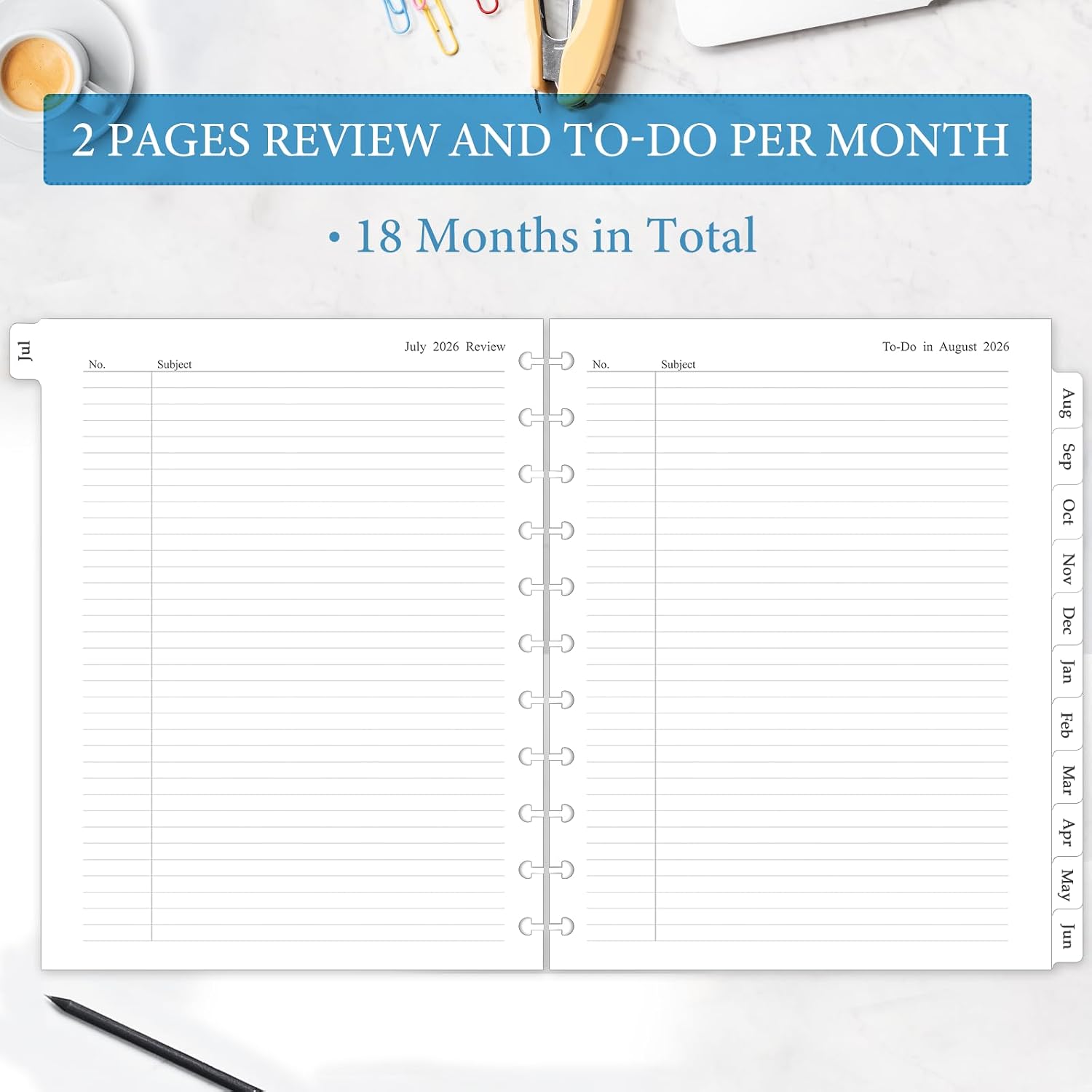 Detalle de Monthly Planner Refill, 11-Disc