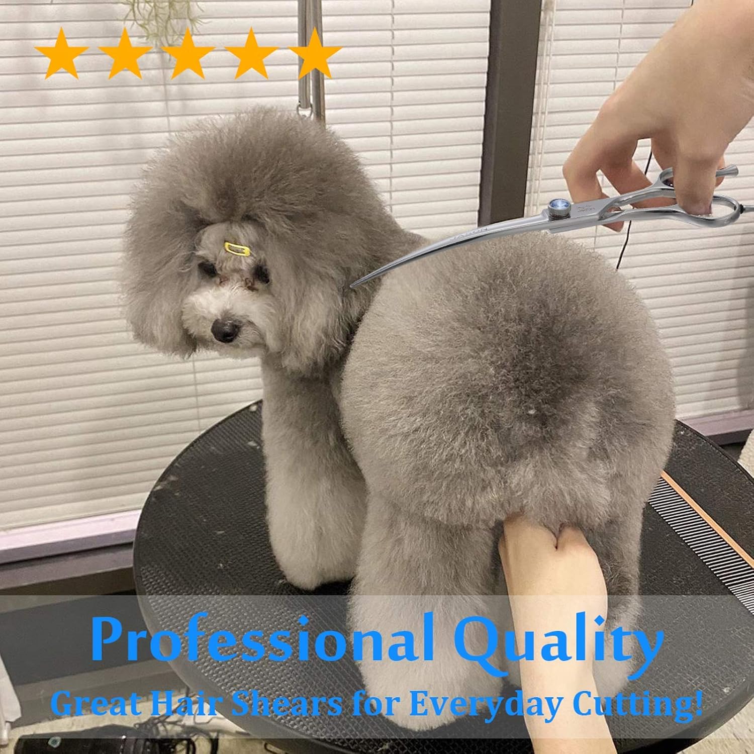 Thumbnail 6 de JASON 7-inch Curved Dog Grooming Scissors for Right-Handed Pets Groomers or Cat Owners
