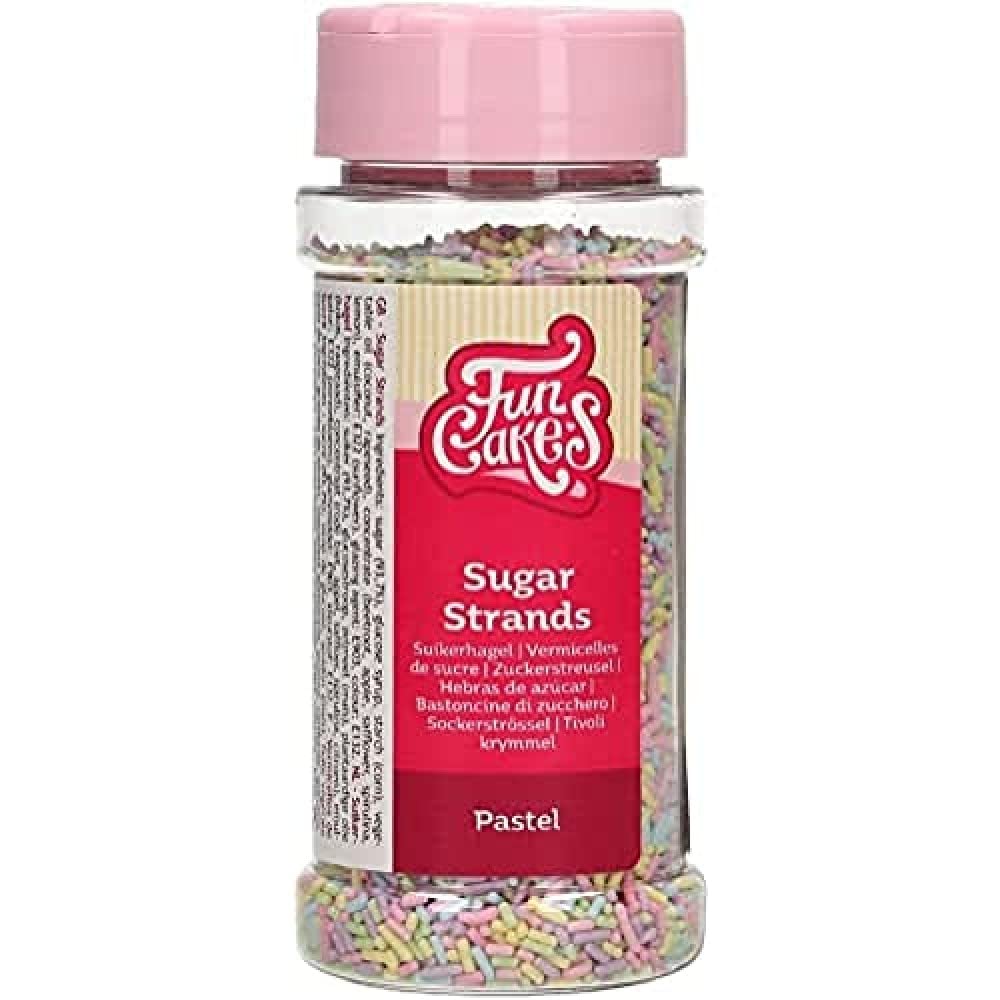 Detalle 2 de FunCakes Sugar Strands Metallic Silber 80 g
