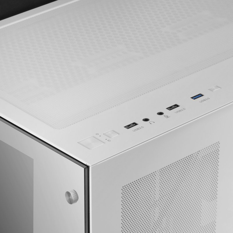Detalle de Mars Gaming MCV3 Torre XXL E-ATX con Doble Cristal Templado Blanco