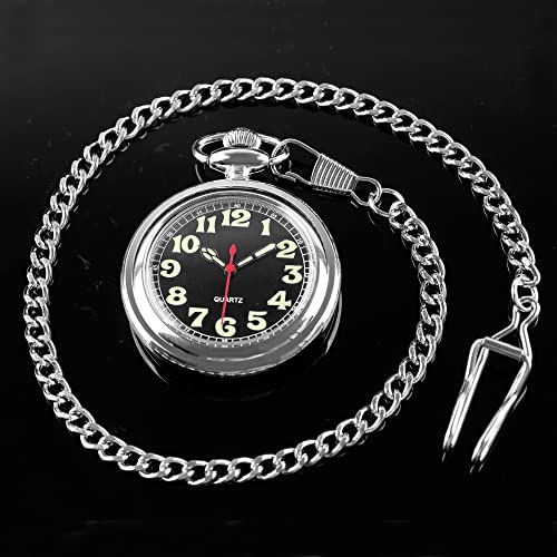 Thumbnail 4 de Tiong Montre de poche à quartz pour homme Mb-cfj018 — chiffres arabes brillants