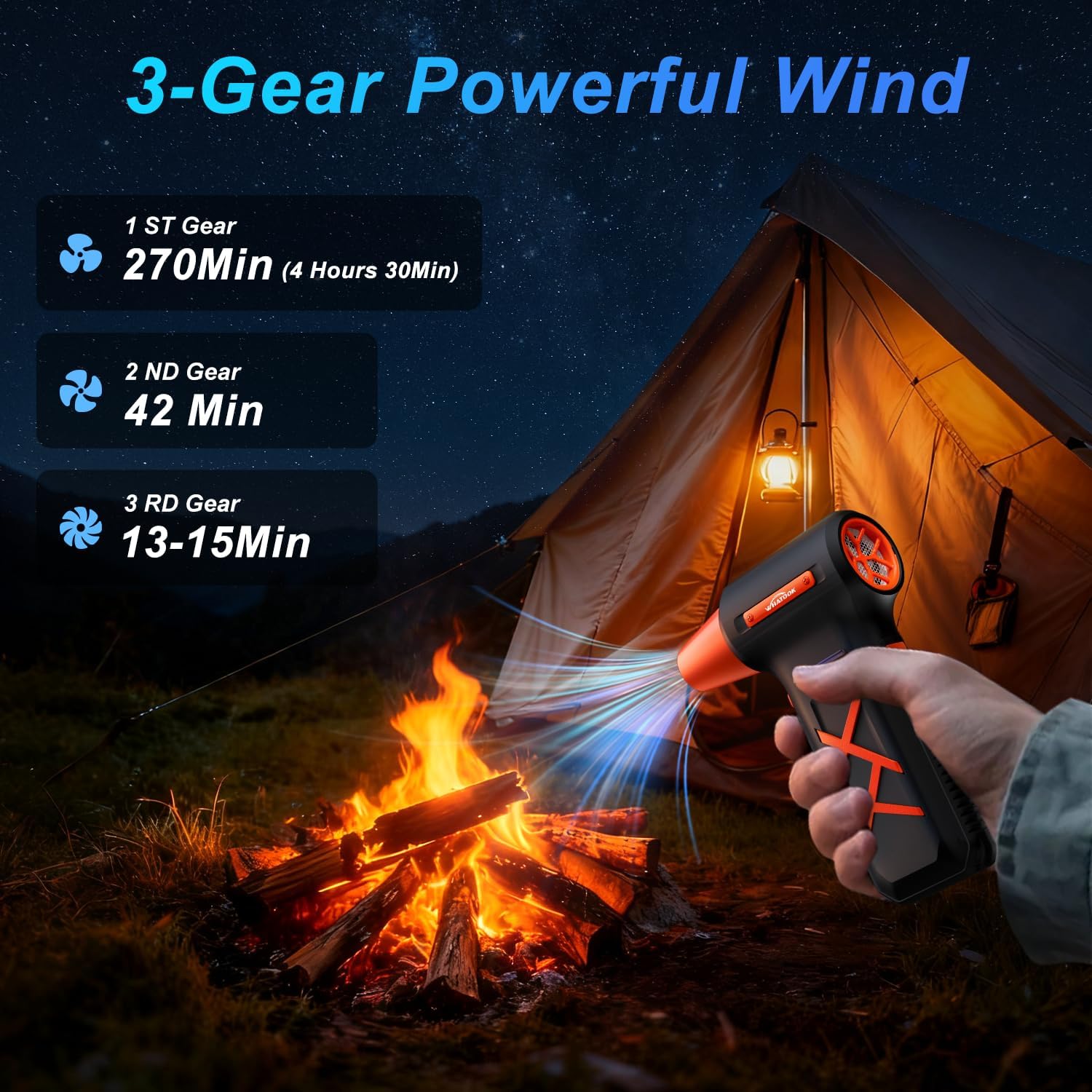 Thumbnail 5 de WHATOOK Electric Compressed Air Duster 250000 RPM