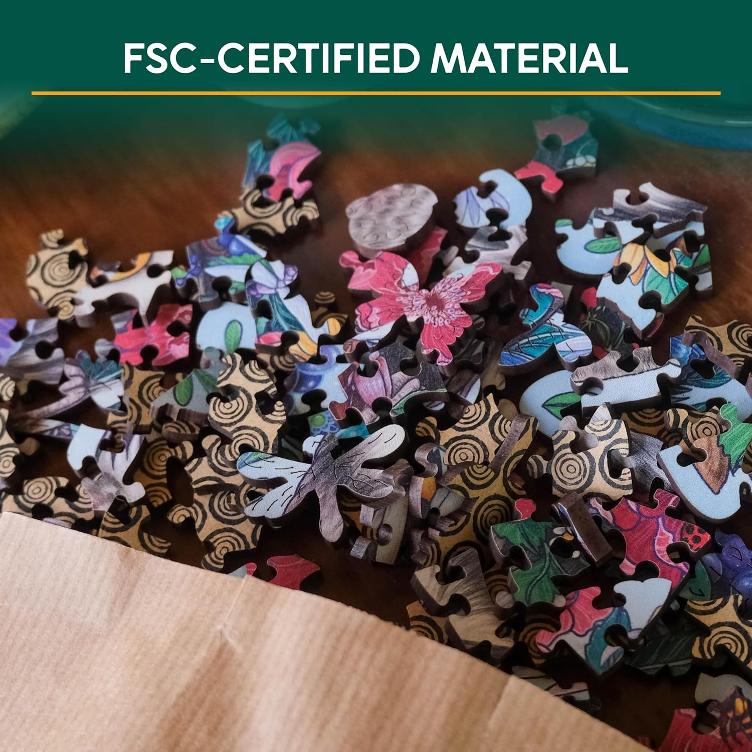 Thumbnail 4 de Ravensburger Wooden Puzzle 17511 „Geheimnisvolle Eule“ (150 Teile) mit 15 Holzfiguren