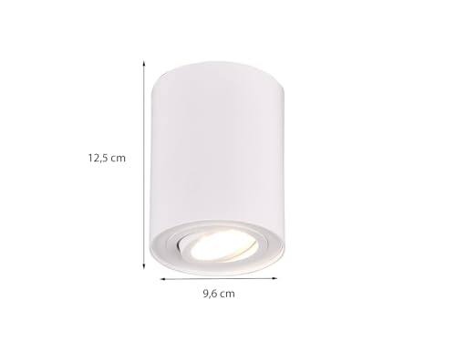 Detalle de Trio Leuchten Cookie 612900131 Lámpara de techo 1x GU10 blanco mate