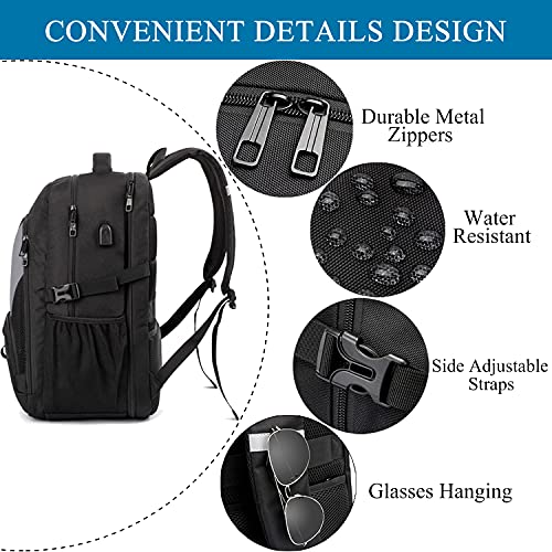 Thumbnail 4 de LIWAG Mochila Grande para Hombre 50L 17" | Impermeable, Antirrobo y USB