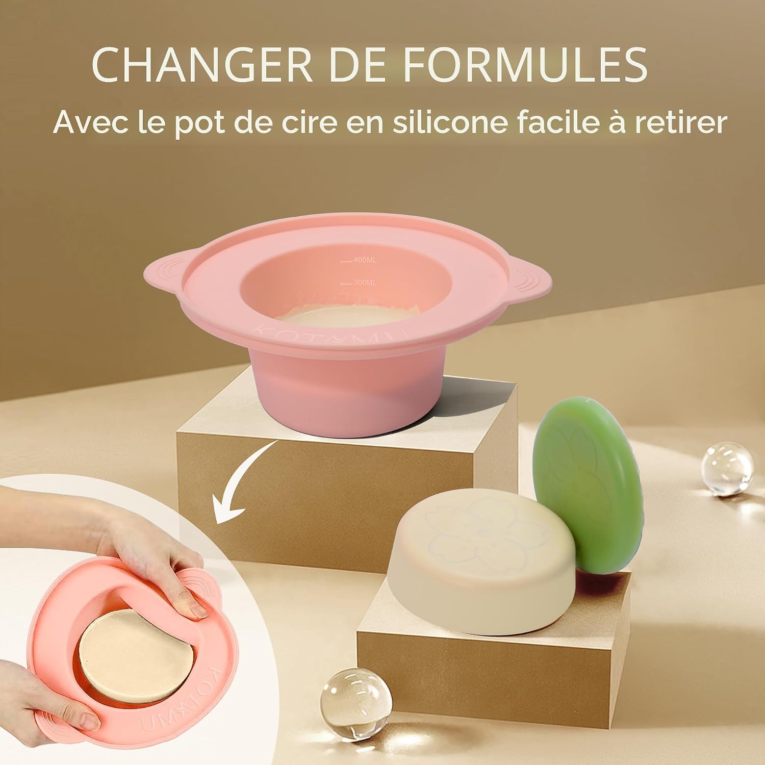 Thumbnail 4 de KOTAMU Chauffe Cire Épilation à Domicile — Kit complet pour peau sensible et tous types de poils