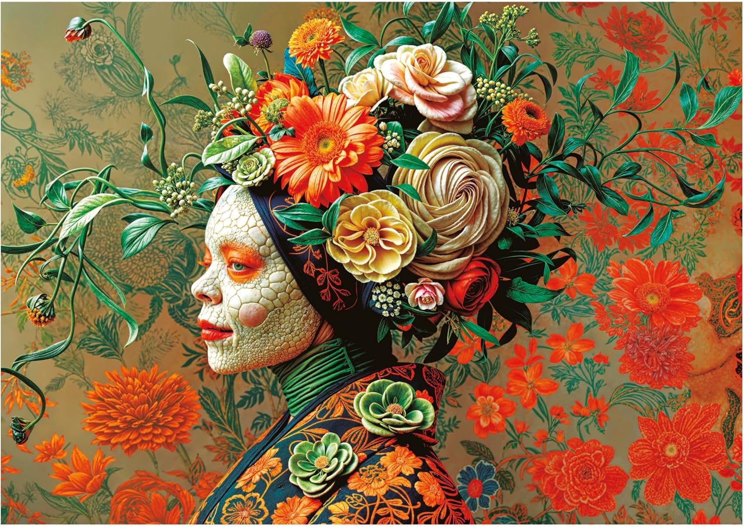 Thumbnail 1 de Educa puzzle adulte 1000 pièces « Reine Lézard » – 68 x 48 cm, dès 14 ans