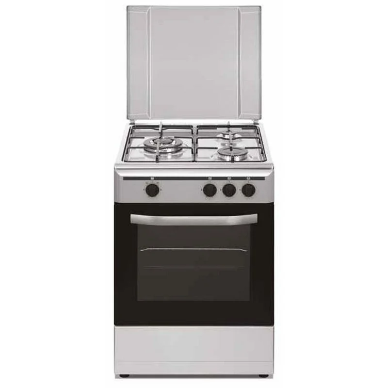 Detalle de Vitrokitchen CB5530IB: Cocina de Gas 3 Zonas en Acero Inoxidable (50 cm) para cocinas compactas