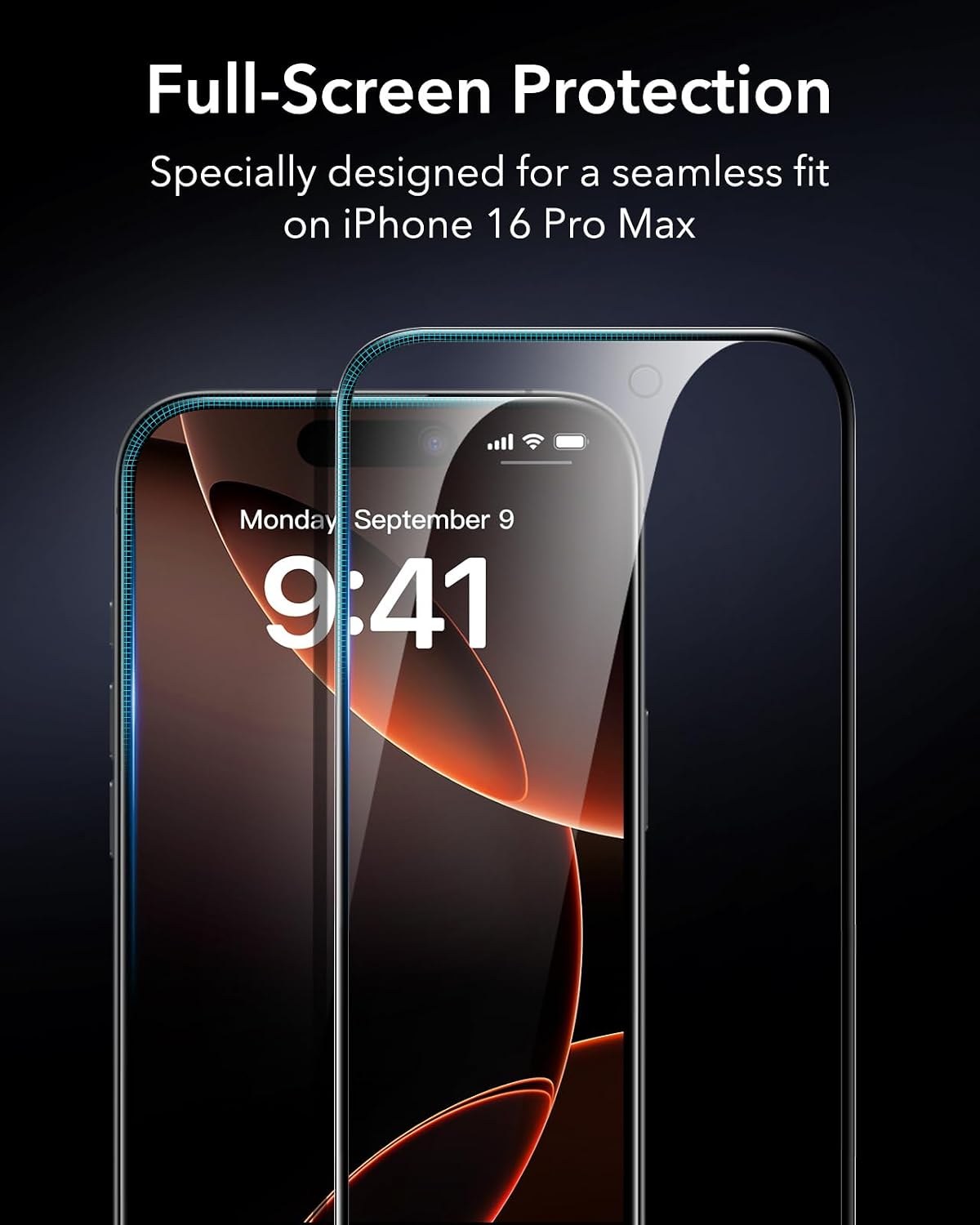 Thumbnail 6 de ESR 3 Pack 9H+ Glass for iPhone 16 Pro Max Privacy Screen Protector with UltraFit Tray