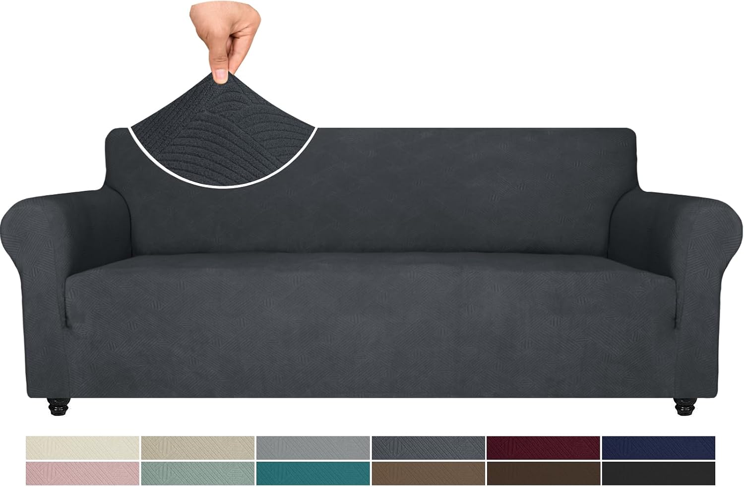 Detalle de Ystyle Copridivano 4 Posti Grigio Scuro
