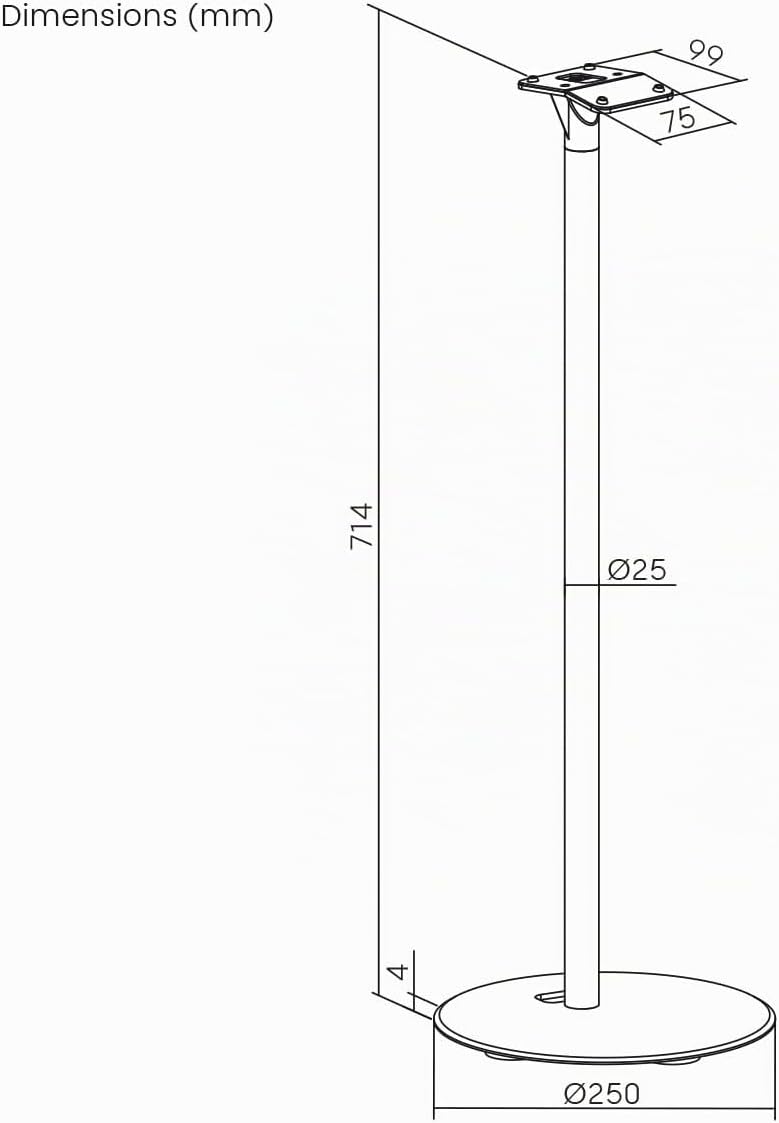 Thumbnail 4 de Lot de 2 Supports de Sol pour Sonos Era300 HS44L — Design intemporel et gestion des câbles