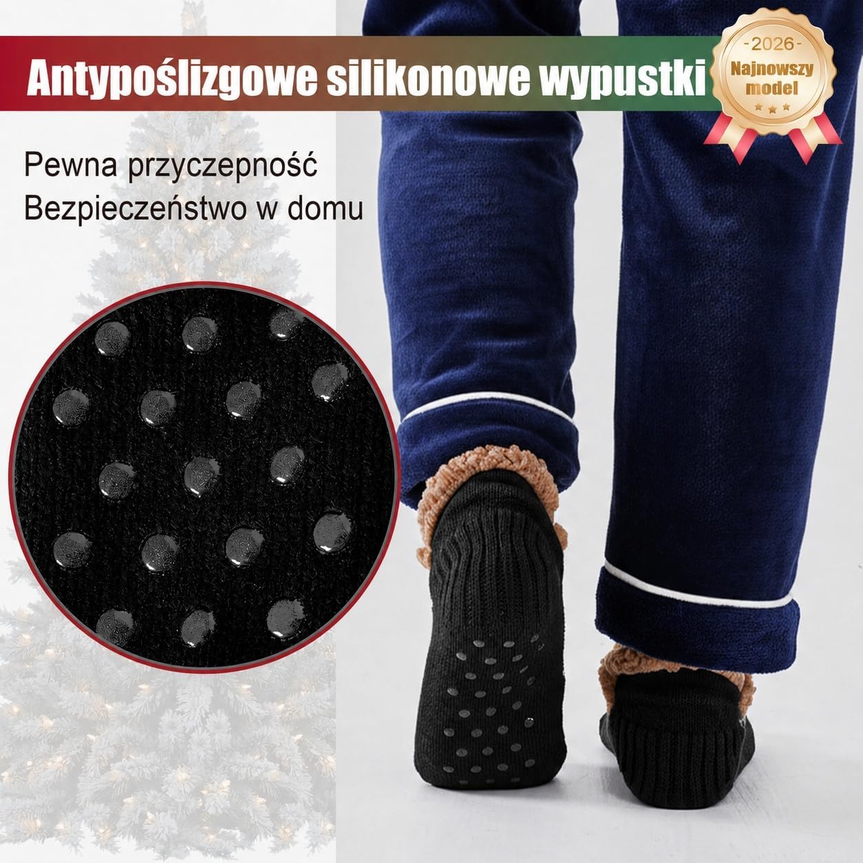 Thumbnail 2 de Niorasen ciepłe skarpety męskie 38–45, grube i antypoślizgowe