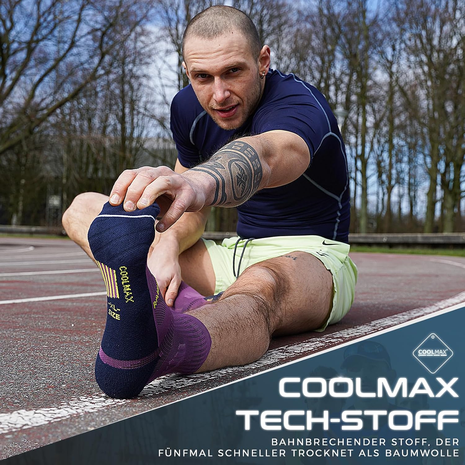 Thumbnail 1 de Rahhint Coolmax Wandersocken 3 Paar Quarter