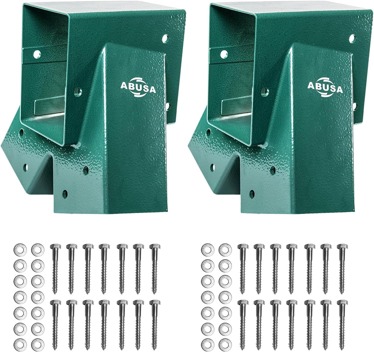 Detalle 2 de ABUSA Heavy Duty Swing Set Brackets Kit (2 A-Frame Brackets, 2 Swing Seats, Hangers & Hardware) G007