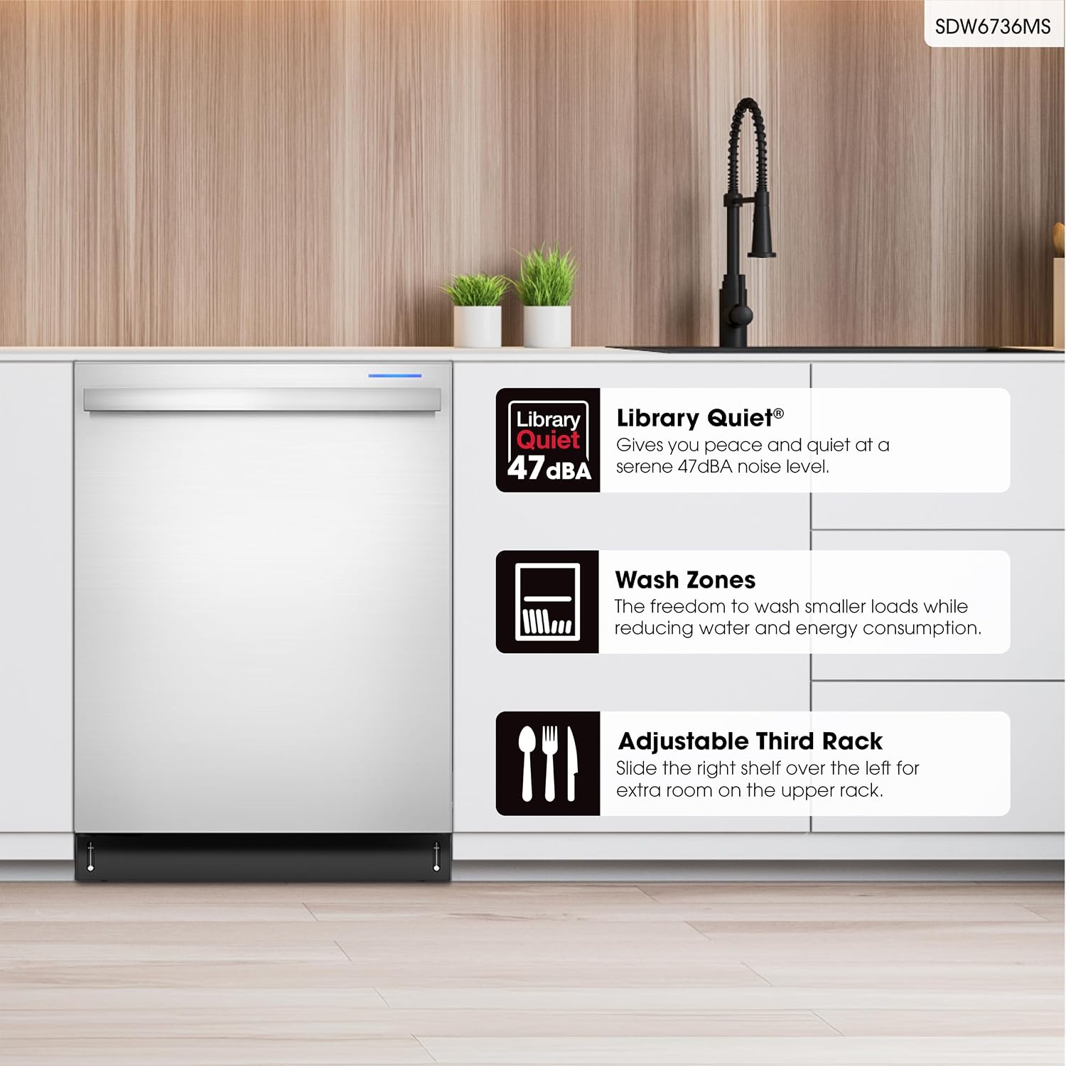 Detalle de Sharp Dishwasher 24-inch