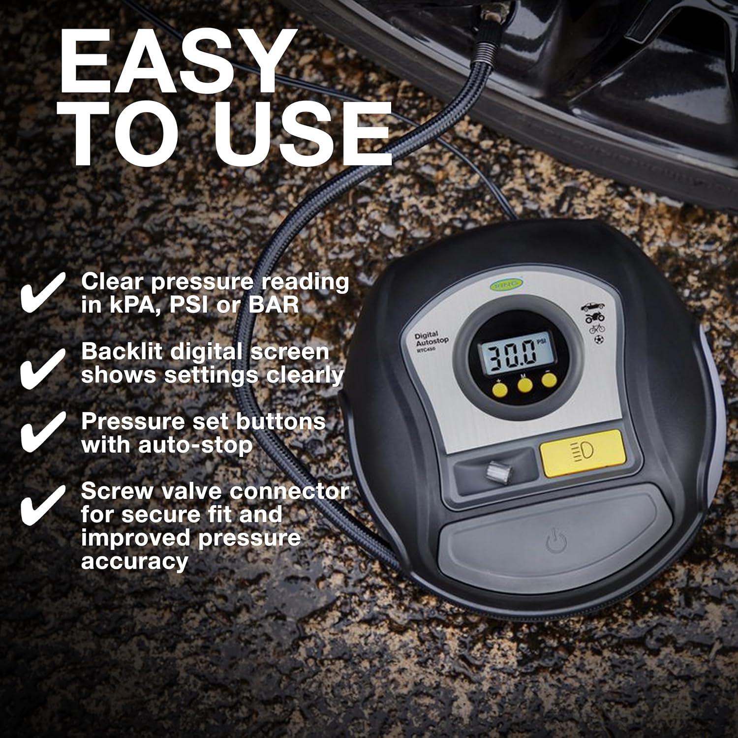 Thumbnail 4 de RING TYREINFLATE 450 digital tyre inflator