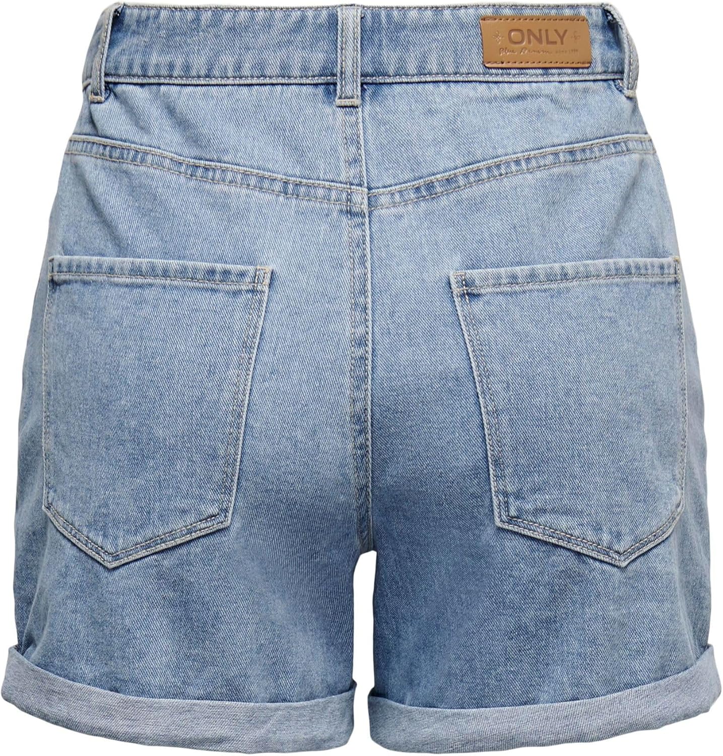 Thumbnail 2 de ONLY Denim Shorts ONLVEGA a vita alta regular fit in cotone