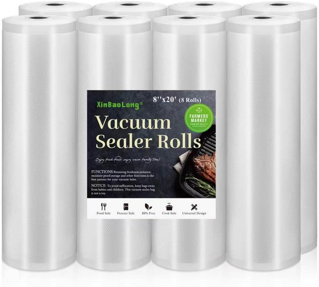 Thumbnail 6 de Kitchen Essentials Vacuum Sealer Bags 8" x 20