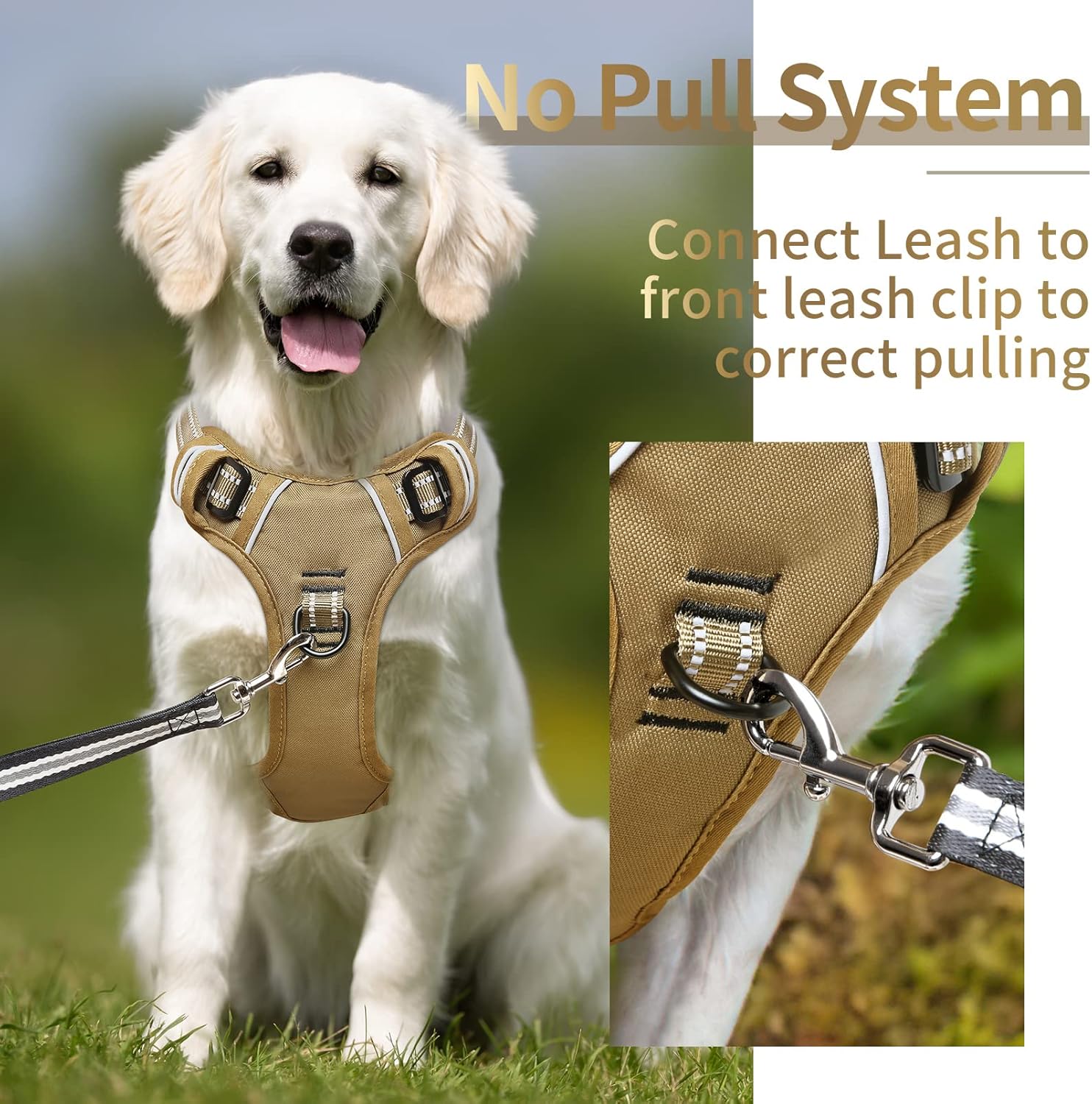 Detalle de HEELE Dog Harness L adjustable no-pull padded harness